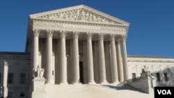 资料照片：美国最高法院。