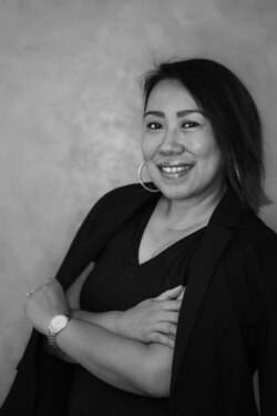 Sinta Storms, Diaspora Indonesia aktivis Kampanye Biden-Harris (foto: courtesy).