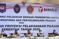 Evaluasi dan Proyeksi Pilkada 2020, Senin 14 Desember 2020 di Yogyakarta. (Foto: Humas Pemda DIY)
