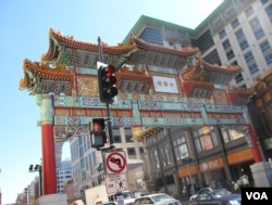 美国首都华盛顿中国城牌坊（资料照）