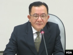 台湾在野党民进党立委高志鹏（美国之音张永泰拍摄）