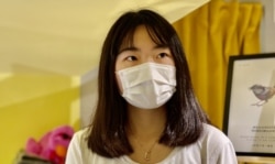 朱慧盈表示，香港人应该共同思考国安法的红线之下，未来的抗争路向 (美国之音/汤惠芸)