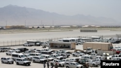 Vojna baza u Bagramu nakon što su je američki vojnici napustili 5. jula 2021.