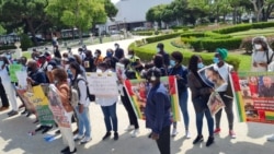 Guineenses manifestam-se em Portugal contra visita de Marcelo Rebelo de Sousa ao país