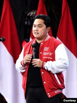 Menteri BUMN yang juga Ketua PSSI Erick Thohir. (Biro Setpres)