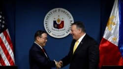 菲律宾外长洛钦 2019年3月会见到访的时任美国国务卿蓬佩奥（路透社）