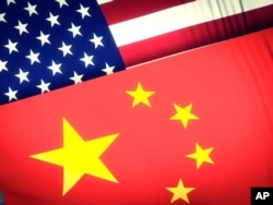 성조기(위)와 오성홍기