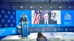 Gabrijel Eskobar, zamenik pomoćnika američkog državnog sekretara za evropska i evroazijska pitanja tokom učešća na 2BS forumu u Budvi ((Foto: Twitter/acm_ascg))