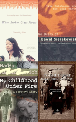 ​រឿងល្ខោន «Four Children» ឬ «កុមារបួននាក់» ដក់ស្រង់កំណត់ហេតុប្រចាំថ្ងៃរបស់ក្មេងជំទង់បួននាក់ដែលចែករំលែករឿងរ៉ាវជីវិតរបស់ពួកគេក្នុងអំឡុងការសម្លាប់រង្គាល Holocaust និងការប្រល័យពូជសាសន៍នៅក្នុងប្រទេសអាមេនី ប្រទេសកម្ពុជា និងសារ៉ាយវ៉ូ។ (Kansas City Actors)