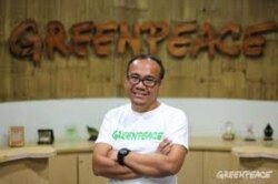 Leonard Simanjuntak dari Greenpeace Indonesia. (Foto: Courtesy)