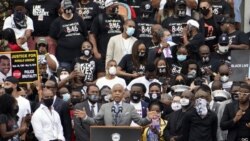 Borac za građanska prava, sveštenik Al Šarpton govori na maršu u Vašingtonu (Foto: AP/Jacquelyn Martin, Pool)