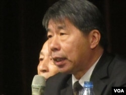 张亚中: 两岸统合学会理事长(美国之音张佩芝拍摄)