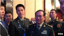 中国国防部长魏凤和2019年5月31日出席香格里拉对话会开幕欢迎宴会（美国之音黎堡）
