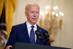 Presiden AS Joe Biden di Gedung Putih, Washington, D.C. (AP Photo/Andrew Harnik)