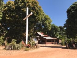 A church of O' Ang Re Cambodian Christian built next to Im Chaem's home in Oddar Meanchey's Anglong Veng district. (Hul Reaksmey/VOA Khmer)