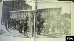 李振盛用“接片”方式拍摄的全景图 (美国之音章真拍摄)