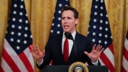 资料照：美国联邦参议员霍利 （Sen. Josh Hawley, R-MO）