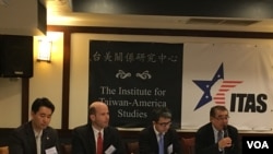 台美关系研究中心讨论“台湾是美国筹码或买主？”(美国之音钟辰芳拍摄)