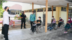 Di SLB Negeri 1 Yogyakarta, Presiden Jokowi mengajak masyarakat bersiap transisi dari pandemi ke endemi. (Foto: Courtesy/Biro Setpres)