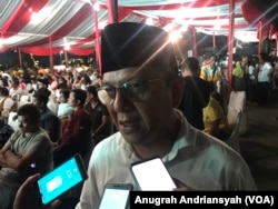 Ketua Tim Kampanye Daerah (TKD) Sumatera Utara, Ivan Iskandar Batubara, Kamis (17/1) (foto: VOA/Anugrah Andriansyah)