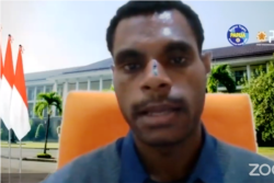 Janius Tabuni, mahasiswa UGM asal Kabupaten Puncak, Papua. (Foto: courtesy)
