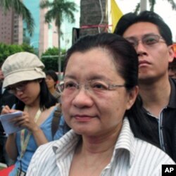 民进党立委田秋堇参加抗议