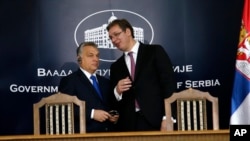 Mađarski premijer Viktor Orban i predsednik Srbije Aleksandar Vučić