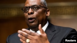 前退休上将奥斯汀（Lloyd Austin）2020年1月19日出席参议院军委会为核准他出任美国国防部长举行的听证会（路透社）