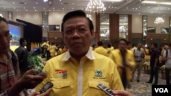 Salah satu kandidat kuat ketua umum Partai Golkar, Menteri Koordinator untuk Kesejahteraan Rakyat Agung Laksono. (Foto: Dok)
