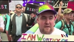 美国人抗议川普禁止跨性别者参军