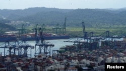 A view of the Balboa Port is pictured after Hong Kong's CK Hutchison agreed to sell its interests in a key Panama Canal port operator to a BlackRock Inc-backed consortium, Panama City, Panama, March 4, 2025.