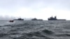 FILE - Navy ships of Iran and Azerbaijan move during an exercise between Iran and Azerbaijan in the Caspian Sea in this picture obtained on Nov. 4, 2024. Iranian Army/WANA (West Asia News Agency)/Handout via REUTERS 