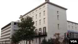 资料照片：位于华盛顿的美国贸易代表办公室。