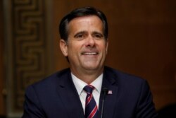 FILE - Then-U.S. Rep. John Ratcliffe, R-Texas, testifies before a Senate Intelligence Committee nomination hearing on Capitol Hill in Washington, May 5, 2020.