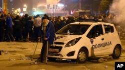 Sukobi demonstranata i policije u Skoplju, 27.april 2017