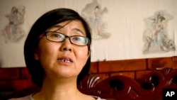 资料照片：北京维权律师王宇。（2015年4月18日）