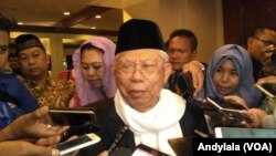 Ketua Umum Majelis Ulama Indonesia (MUI), Ma'ruf Amin. (Foto:VOA/Andylala)