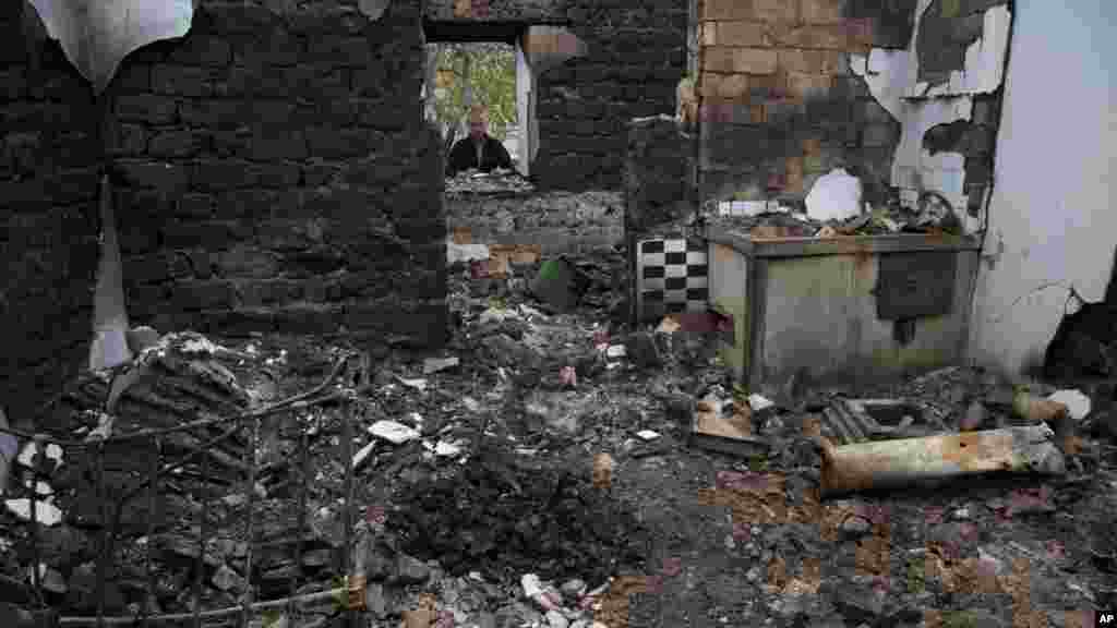 Illovaysk, Ukraine, Oktoba 16, 2014.