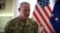 In this photo taken from video, Lieutenant General Charles Costanza, commander of the U.S. Army’s V Corps in Poland, speaks during an interview with VOA.