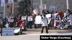 Skup podrške studentima u Edmontonu, 15. februar 2025. (Courtesy/Oskar Varga)