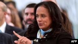 Isabel dos Santos na Maia, Angola, 5 février 2018.