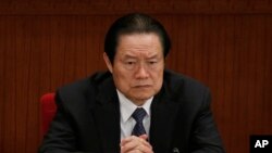 中共前政治局常委周永康在北京人民大会堂参加全国人大会议档案照（2012年3月9日）