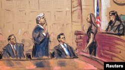 Bivši predsednik SAD Donald Tramp pred federalnim sudom u Vašingtonu 3. avgusta 2023.