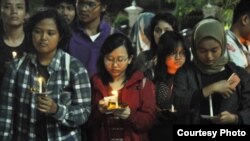 Peringatan 26 tahun kasus kematian Marsinah oleh Komite IWD Yogyakarta, hari Rabu 8 Mei 2019. (Foto: dok IWD)