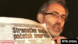 Slavko Ćuruvija, vlasnik listova Dnevni telegraf i Evropljanin