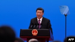 Kineski predsednik Ši Đinping na Forumu: "Inicijativa Pojas i put" u Pekingu. 29. aprila, 2019. (Foto: AFP/Wang Zhao)