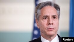 资料照片：美国国务卿布林肯。