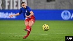 L'attaquante américaine Ally Sentnor face au Japon, le 26 février 2025.