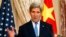Ngoại trưởng Hoa Kỳ John Kerry và Ngoại trưởng Việt Nam Phạm Bình Minh, trong cuộc họp báo tại Bộ Ngoại giao Hoa Kỳ trong thủ đô Washington, 2/10/14
