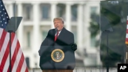 Виступ президента США перед протестувальниками 6 січня під час сертифікації в Конгресі результатів голосування на президентських виборах